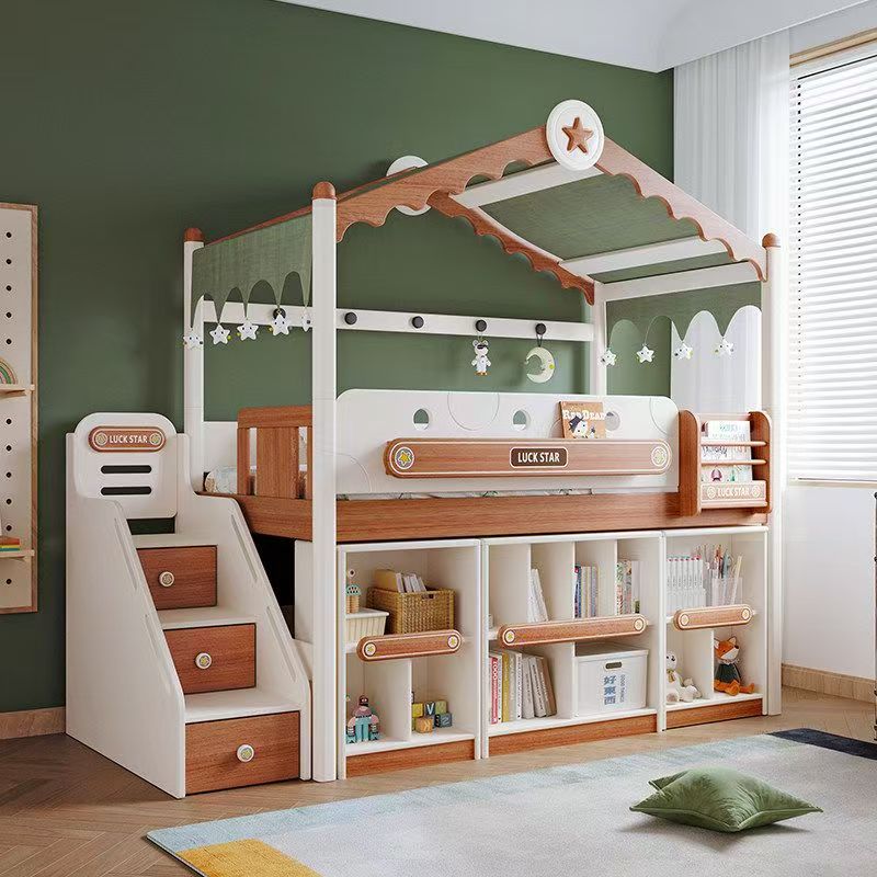 # Lits superposés en bois mass - Bunk Bed With Stairs And Slide avis et prix
