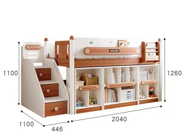 # Lits superposés en bois mass - Bunk Bed With Stairs And Slide avis et prix
