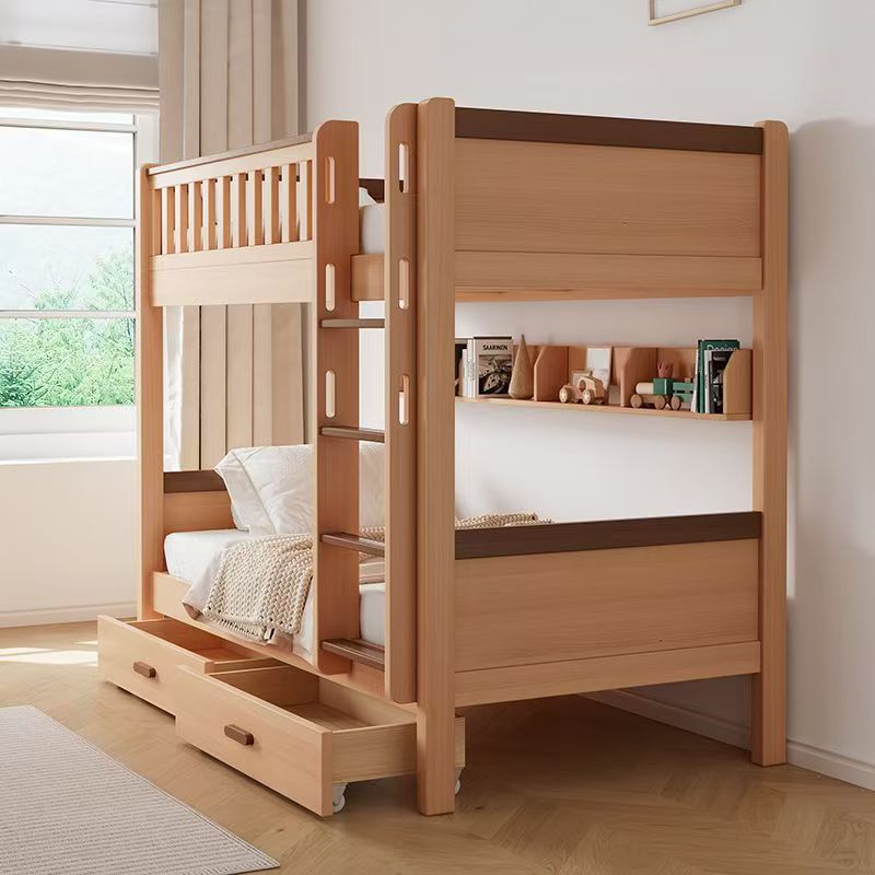 Lit superposé en bois de chêne - Bunk Bed With Stairs And Slide avis et prix