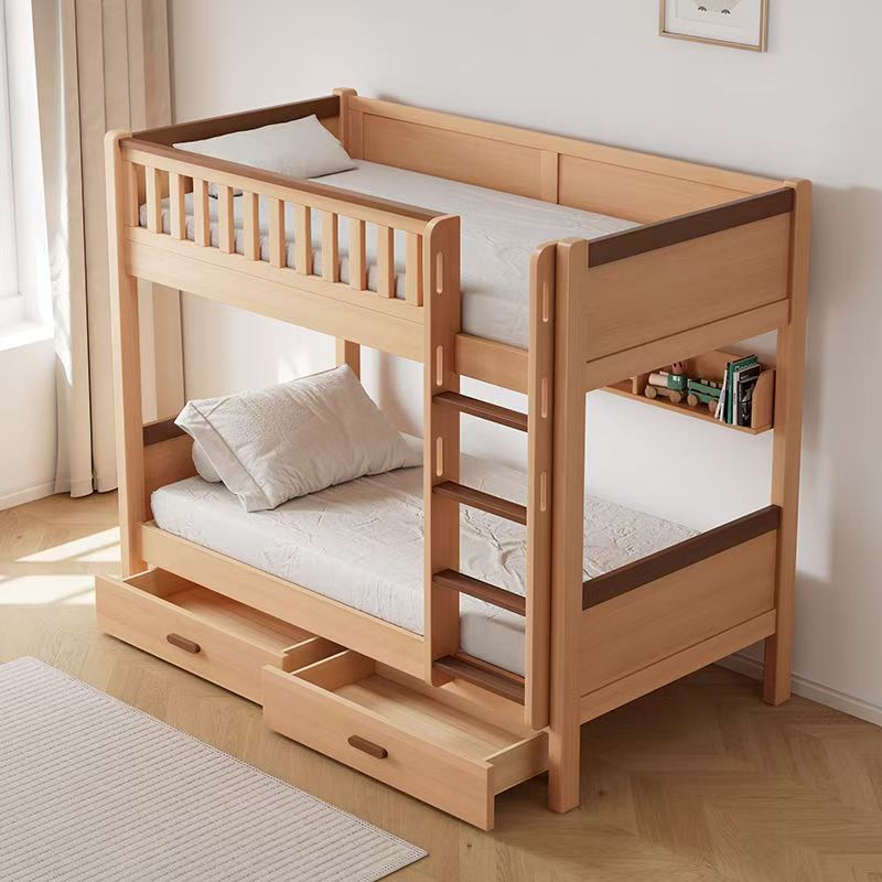 Lit superposé en bois de chêne - Bunk Bed With Stairs And Slide avis et prix