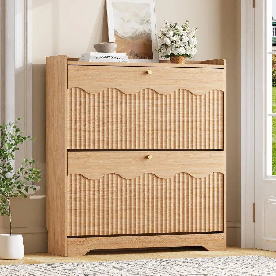 Armoire de rangement pour chau - Shoe Rack Cabinet Narrow Entryway avis et prix
