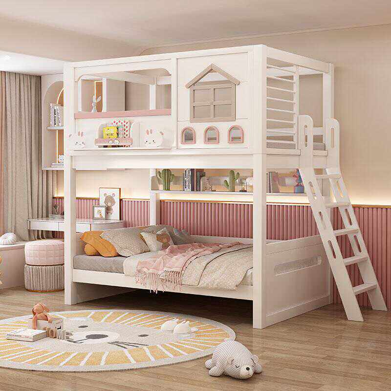 Lit superposé moderne en bois  - Bunk Bed With Stairs And Slide avis et prix